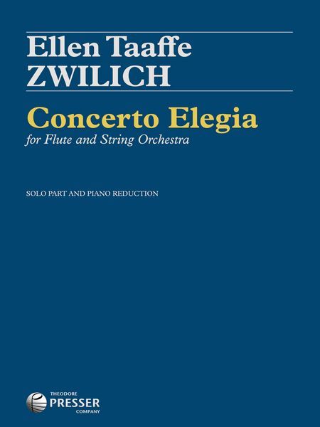Concerto Elegia : For Flute and String Orchestra (2014) - Piano reduction.