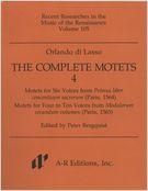 Complete Motets, 4 / edited by Peter Bergquist.