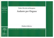 Andante In G Major : For Organ / edited by Marco Ruggeri.