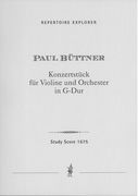 Konzertstück In G-Dur : Für Violine und Orchester.