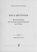 Konzertstück In G-Dur : Für Violine und Orchester.