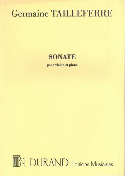 Sonata No. 1 : For Violin and Piano.