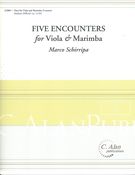 Five Encounters : For Viola and Marimba.
