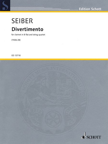 Divertimento : For Clarinet and String Quartet (1926-28).