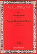 Ricercari d'Intavolatura d'Organo, Libro Primo : Für Orgel (Oder Cembalo) / Ed. Jolando Scarpa.