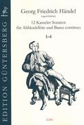 12 Kasseler Sonaten, 1-4 : Für Altblockflöte & Basso Continuo / Ed. Günter & Leonore von Zadow.