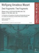 Zwei Fragmente : Für 2 Klarinetten und 3 Bassethörner / Completed and arranged by Paul Angerer.