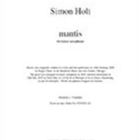 Mantis : For Solo Viola (2009).