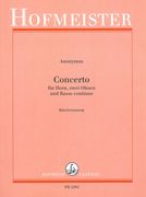 Concerto : Für Horn, Zwei Oboen und Basso Continuo - reduction For Horn & Piano.