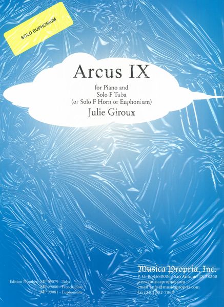 Arcus IX : For Piano and Solo F Tuba (Or Solo F Horn Or Euphonium).