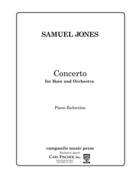Concerto : For Horn and Orchestra - reduction For Horn and Piano.