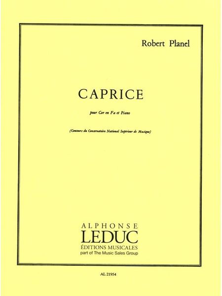 Caprice : Pour Cor En Fa Et Piano.