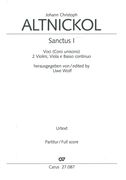 Sanctus I : Per Voci (Coro Unisono), 2 Violini, Viola E Basso Continuo / edited by Uwe Wolf.