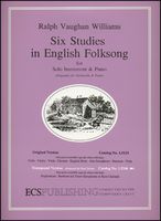 Six Studies In English Folksong : Euphonium Or Baritone - Bass Clef / arranged by Paul Droste.
