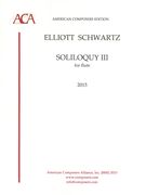 Soliloquy III : For Solo Flute (2015).