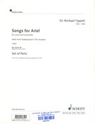 Songs For Ariel : For Voice and Ensemble (1962).