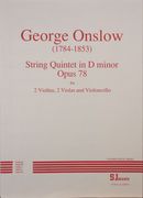 Quintet In D Minor, Op. 78 : For 2 Violins, 2 Violas & Violoncello.