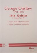 Quintet In E Major, Op. 39 : For 2 Violins, Viola & 2 Cellos (Or 2 Violas & 1 Cello).