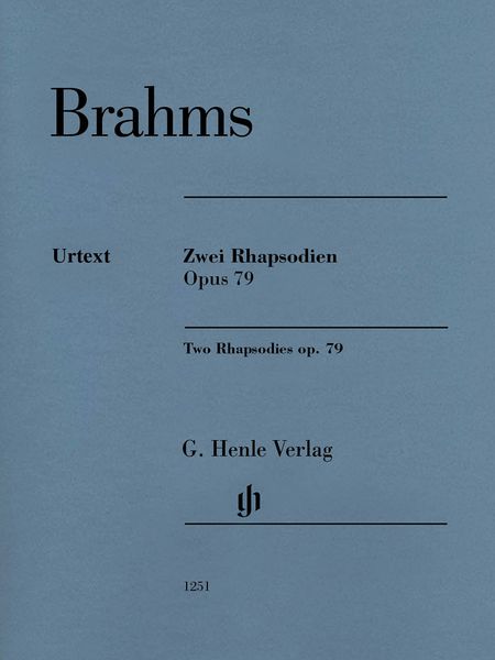 Zwei Rhapsodien, Op. 79 : Für Klavier / edited by Katrin Eich.