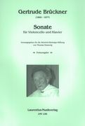 Sonata : Für Violoncello und Klavier / edited by Thomas Emmerig.