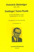 Esslinger Turm-Musik, Op. 96 - Zwölftonwerk Nr. 20 : Für Neun Blechbläser (1954).