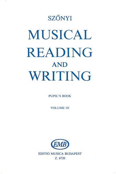 Musical Reading and Writing : Pupil's Book, Vol. 3.