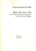 Duos, Vol. 1 (No. 1-39) : Pour Deux Saxophones Identiques / edited by Paul Wehage.