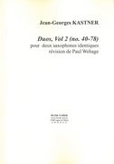 Duos, Vol. 2 (No. 40-78) : Pour Deux Saxophones Identiques / edited by Paul Wehage.