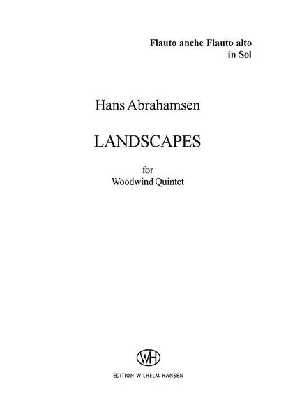 Landscapes : For Woodwind Quintet (1972).