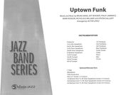 Uptown Funk : For Jazz Band / arranged by Victor Lopez.