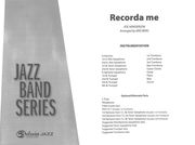 Recorda Me : For Jazz Band / arranged by Kris Berg.
