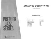 What You Dealin' With : For Jazz Band.