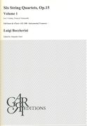 Six String Quartets, Op. 15 (G. 177-182) : Volume 1 / edited by Alejandro Garri.