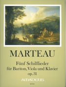 Fünf Schliflieder, Op. 31 : Für Bariton, Obligate Viola und Klavier / edited by Yvonne Morgan.