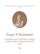 Variationen Über Ein Boehmisches Volkslied : Für Flöte, Violine, Viola & Cello, Op.59.