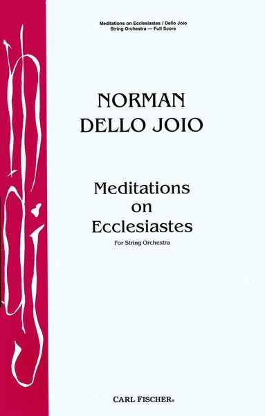 Meditation On Ecclesiastes : For String Orchestra.