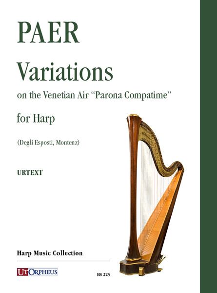 Variations On The Venetian Air Parona Compatime : For Harp.