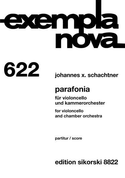 Parafonia : For Violoncello and Chamber Orchestra (2014).
