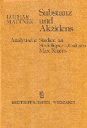 Substanz und Akzidens : Analytische Studien An Streichquartettsätzen Max Regers.