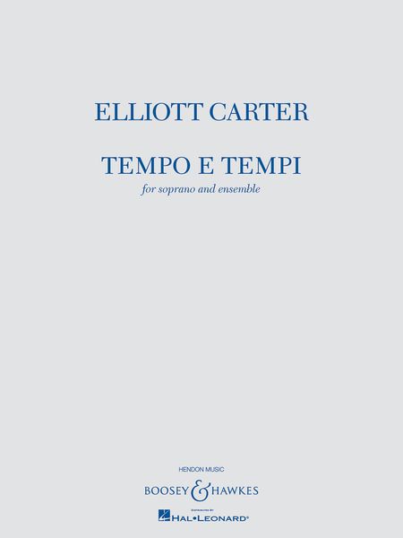 Tempo E Tempi : For Soprano and Ensemble (1999).
