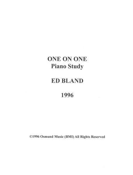 One On One : Piano Study.