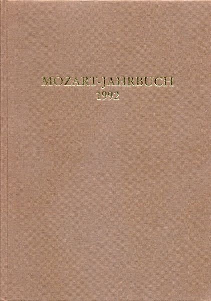 Mozart-Jahrbuch 1992.