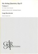 Six String Quartets, Op. 15 (G. 177-182) : Volume 4 / edited by Alejandro Garri.