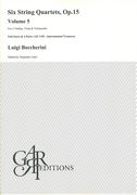 Six String Quartets, Op. 15 (G. 177-182) : Volume 5 / edited by Alejandro Garri.