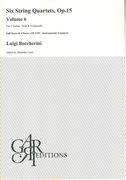 Six String Quartets, Op. 15 (G. 177-182) : Volume 6 / edited by Alejandro Garri.