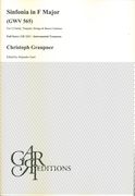 Sinfonia In F Major, GWV 565 : For 2 Clarini, Timpani, Strings and Continuo / Ed. Alejandro Garri.