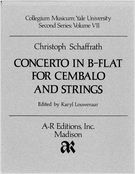 Concerto In Bb For Cembalo & Strings.