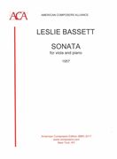 Sonata : For Viola and Piano (1957).