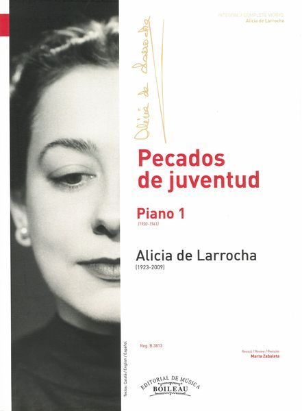Pecados De Juventud : Piano, Vol. 1 (1930-1941) / edited by Marta Zabaleta.