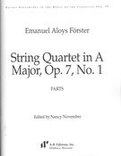 String Quartet In A Major, Op. 7 No. 1 / edited by Nancy November.